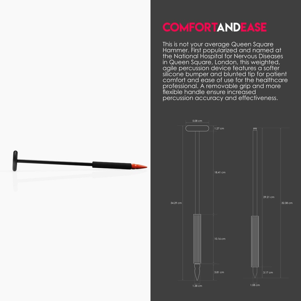 , Queen Square Neurological Reflex Hammer with Pointed tip for Superficial re...