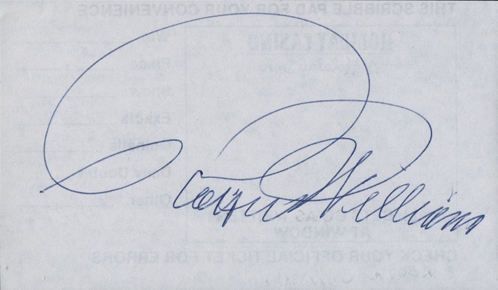 Pianist ROGER WILLIAMS Autograph
