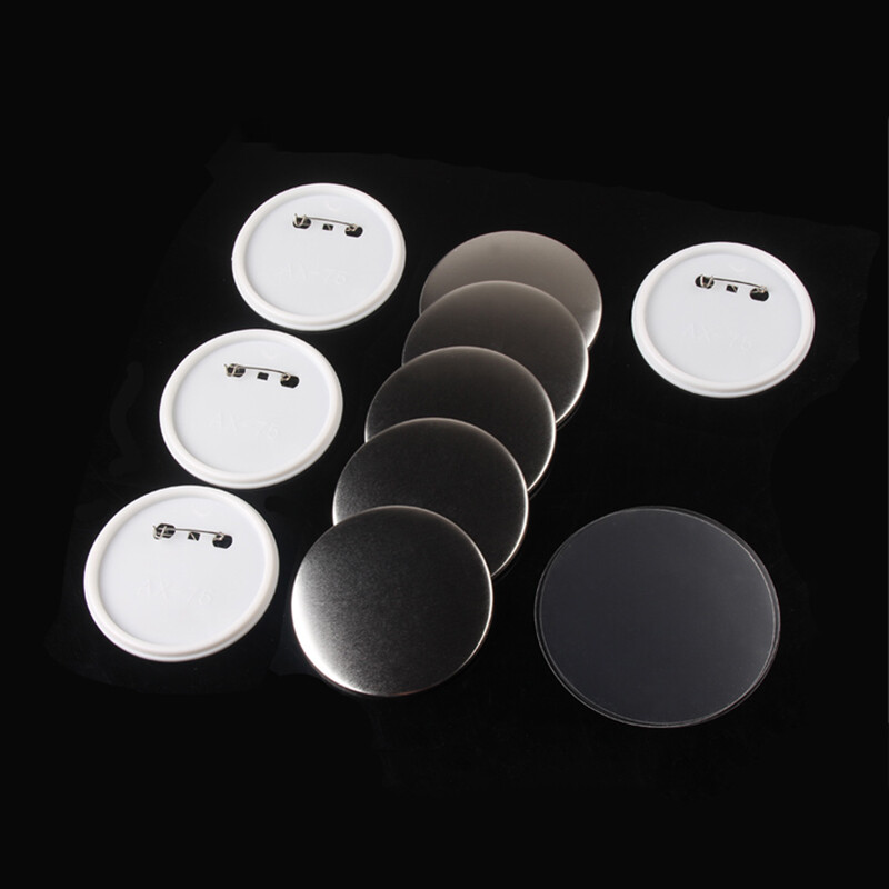 100pcs DIY Blank 1.45" ABS Pin Badge Button Supplies for Button Maker Machine