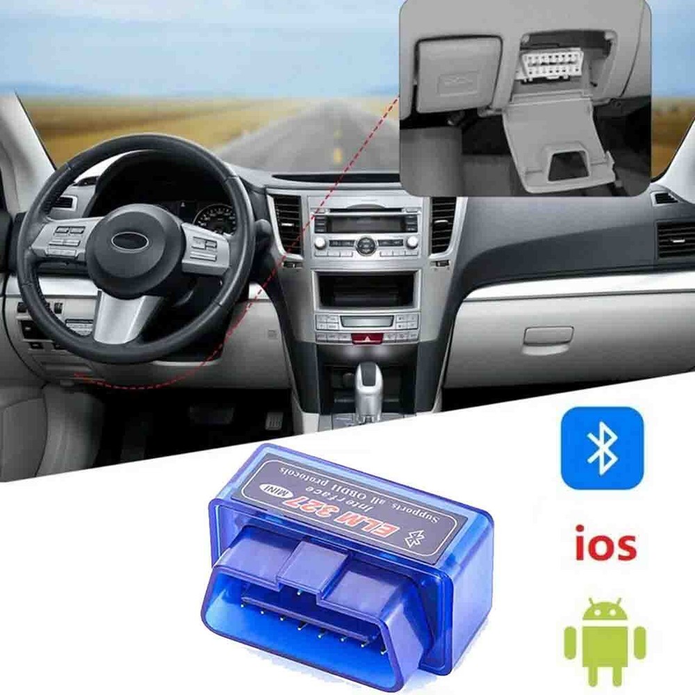 For Android & iPhone Bluetooth OBD2 Scanner Car Diagnostic Tool Code Reader