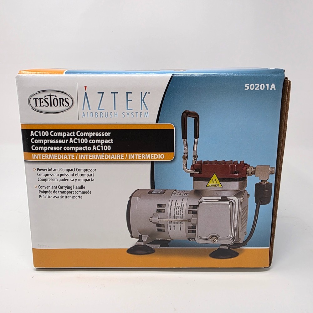 Testors Aztek AC100 Compact Airbrush Compressor 50201A