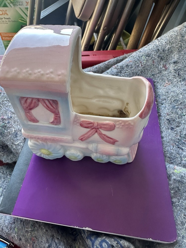 1966 Train Baby Shower Planter