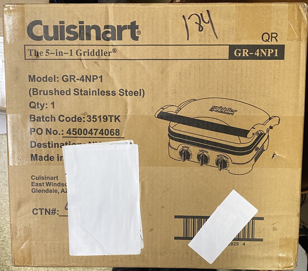 Cuisinart GR-4Np1 5-in-1 Grill Griddler  New