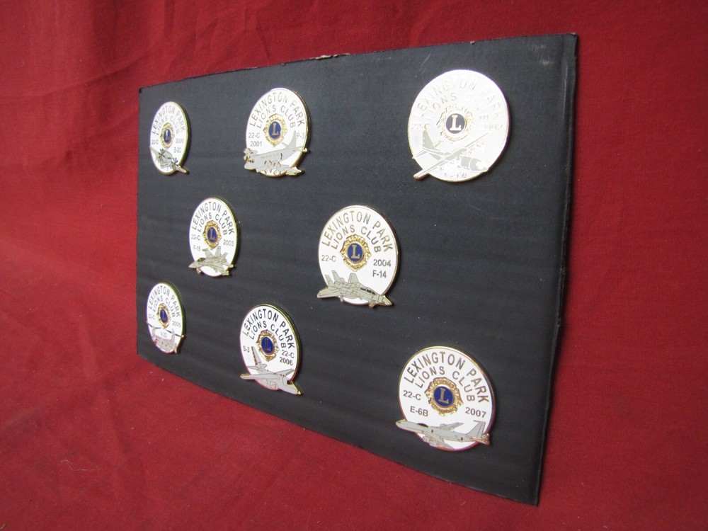 8 Assorted Enamel Naval Airplane Aviation Button Pin Pinbacks