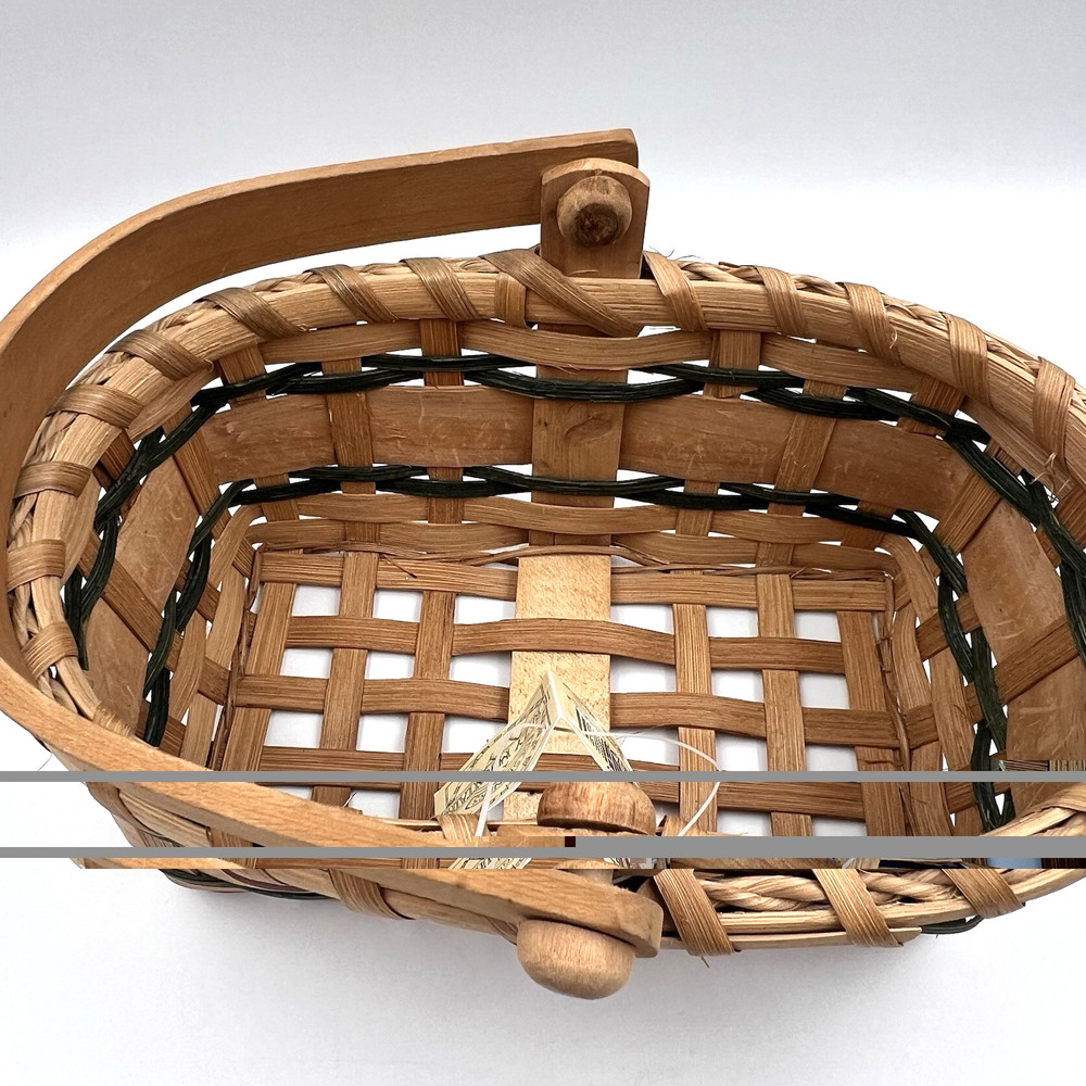 Primitive Apple woven Basket Decor Cottagecore Crazy Mountain