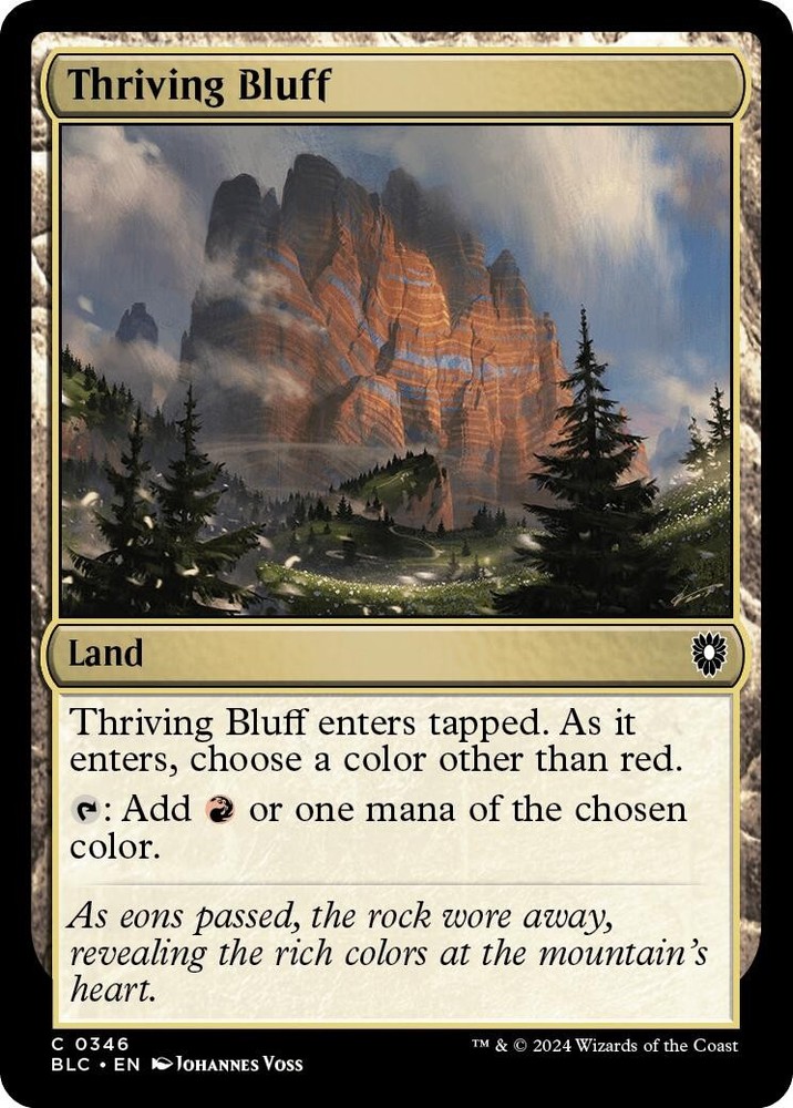 Thriving Bluff Commander: Bloomburrow 346 MTG LP