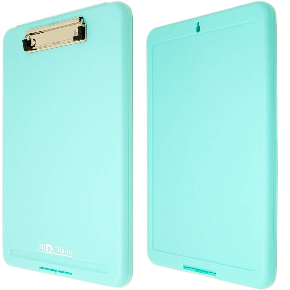 Think2Master [3 Pack] Teal Plastic Storage Clipboard. | 25% Heavier &