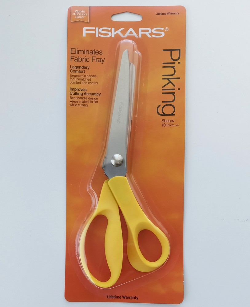 Fiskars 194450-1007 10" Pinking Shears (Assorted Colors)