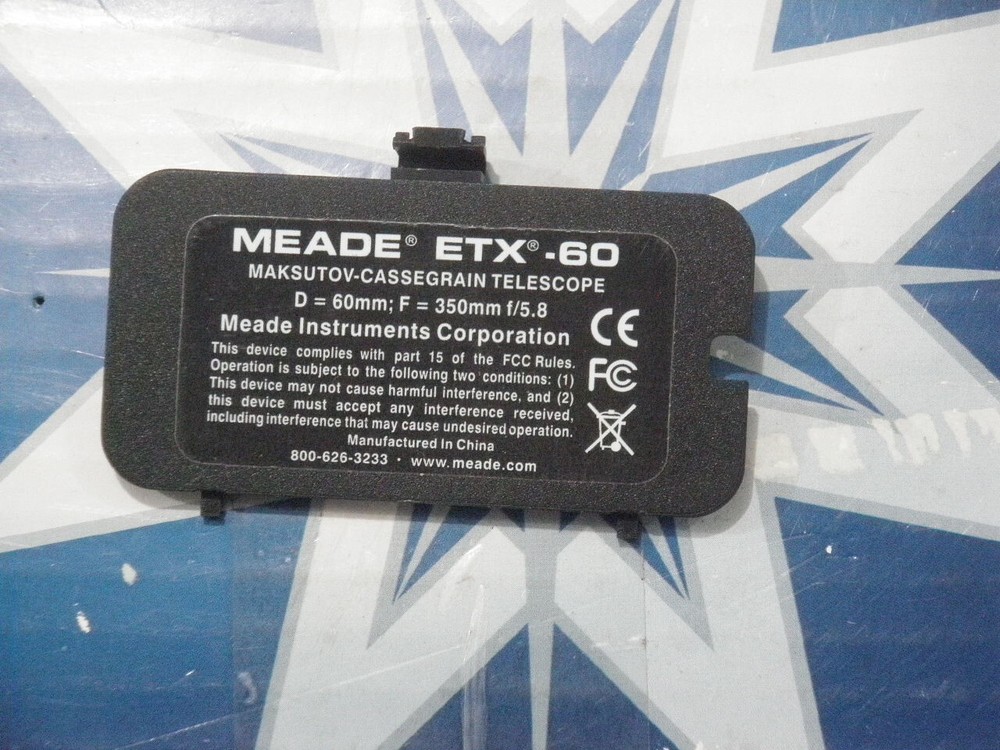 Meade ETX-60 Battery Cover plate