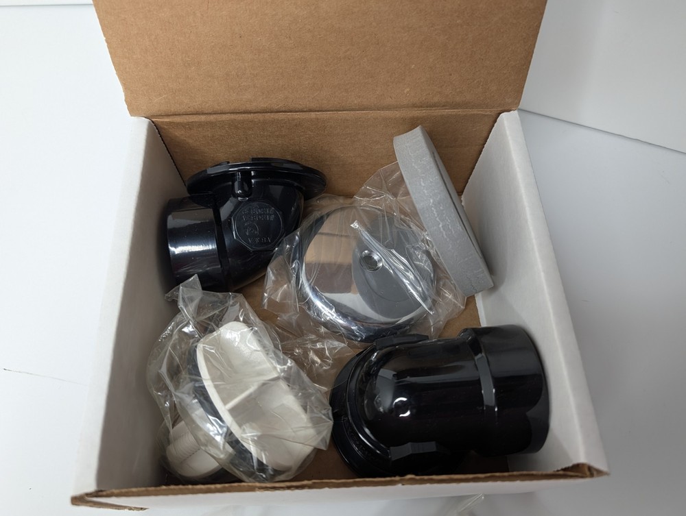 AB A62024 1/2" Plastic Push-Pull Drain Chrome, ABS Plastic