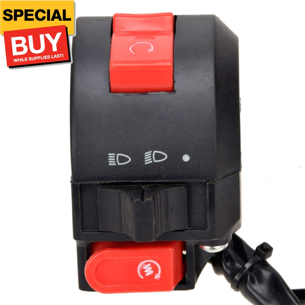 Left Kill Light Starter Switch 8 Wire 3 Function for Taotao 50cc 70cc 90cc 110cc