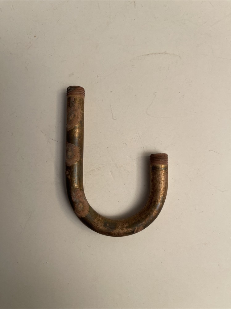 2 PCS -UNF SOLID BRASS 3 INCH LONG 1/8 IPS J Shape Arm With 3/16” Thread -