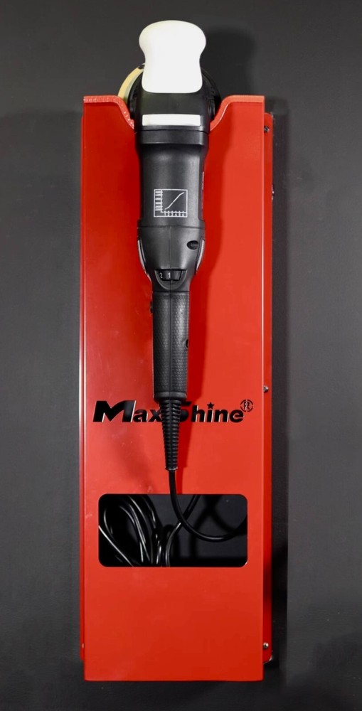 MaxShine Polisher Wall Holder - Single Station - Red