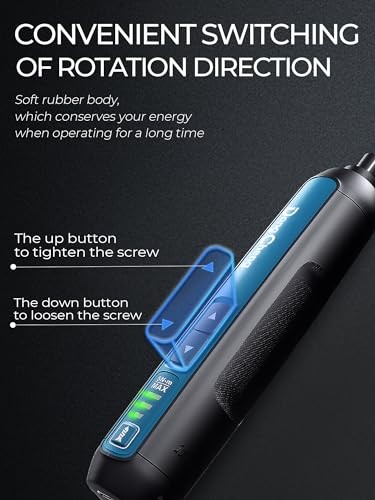 DongCheng 4V Cordless Electric Screwdriver, 2000mAh Battery Powered