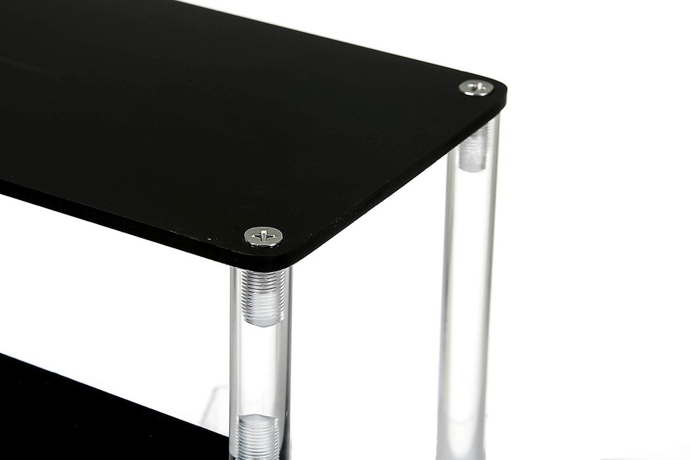 2 Tier Acrylic Display Riser Cupcake Stand Display Shelf for Figurines Perfume