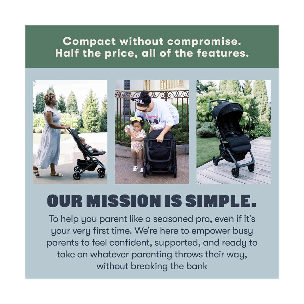 Colugo Compact Stroller+ Lightweight Foldable Travel Stroller for Airplane, B...