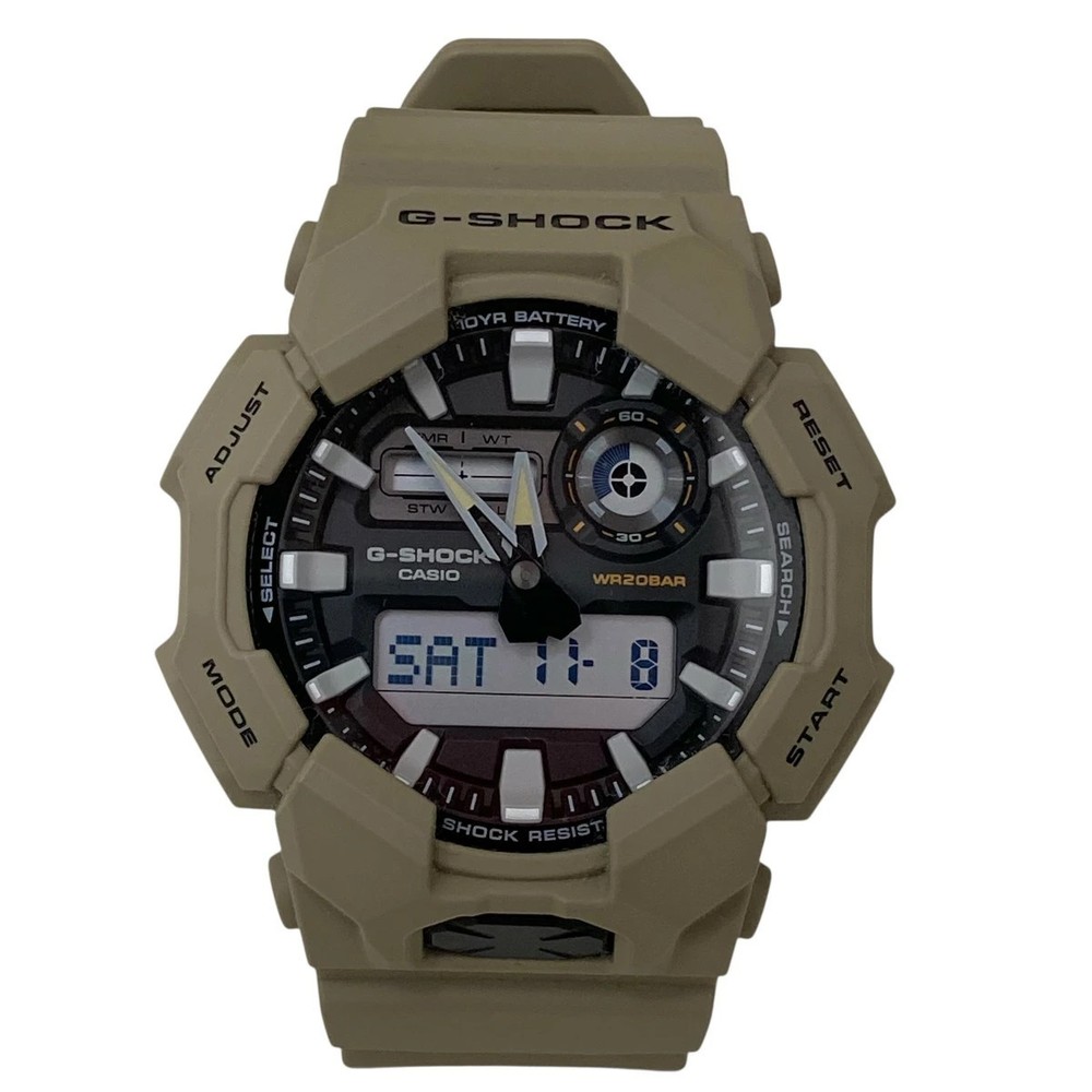 Used CASIO Analog Digital Watch GA010 Khaki