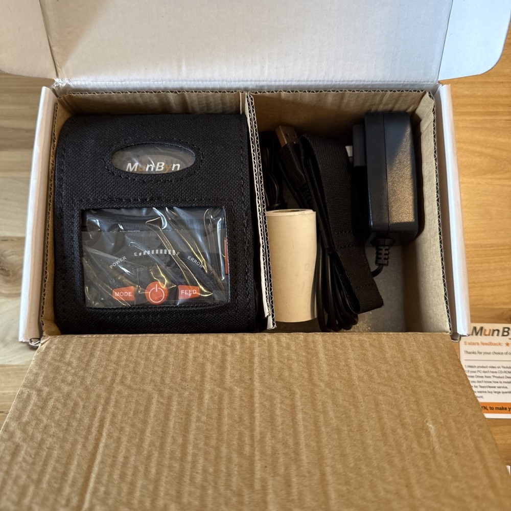 MUNBYN POS Receipt Printer Android Bluetooth Mobile Wireless 58mm IMP001 Series