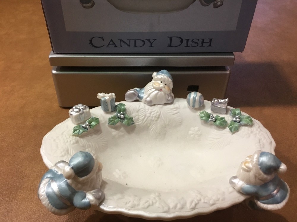 Let The Holiday Sparkle Candy Dish. Very Cool