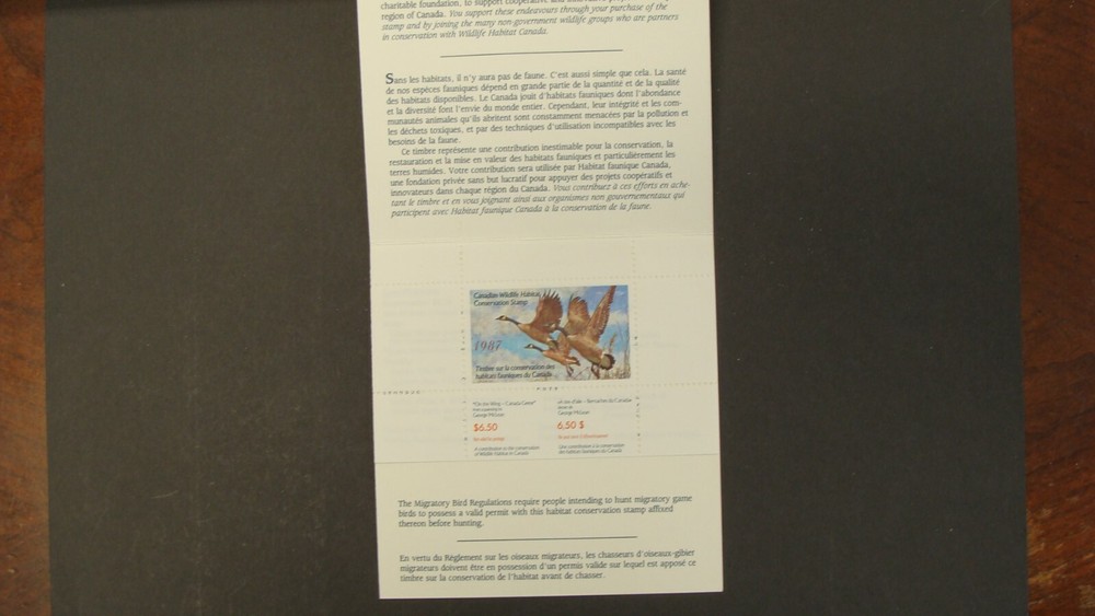 CANDA MINT NEVER HINGED DUCK STAMPS IN BOOKLETS FIRST FIVE YEARS