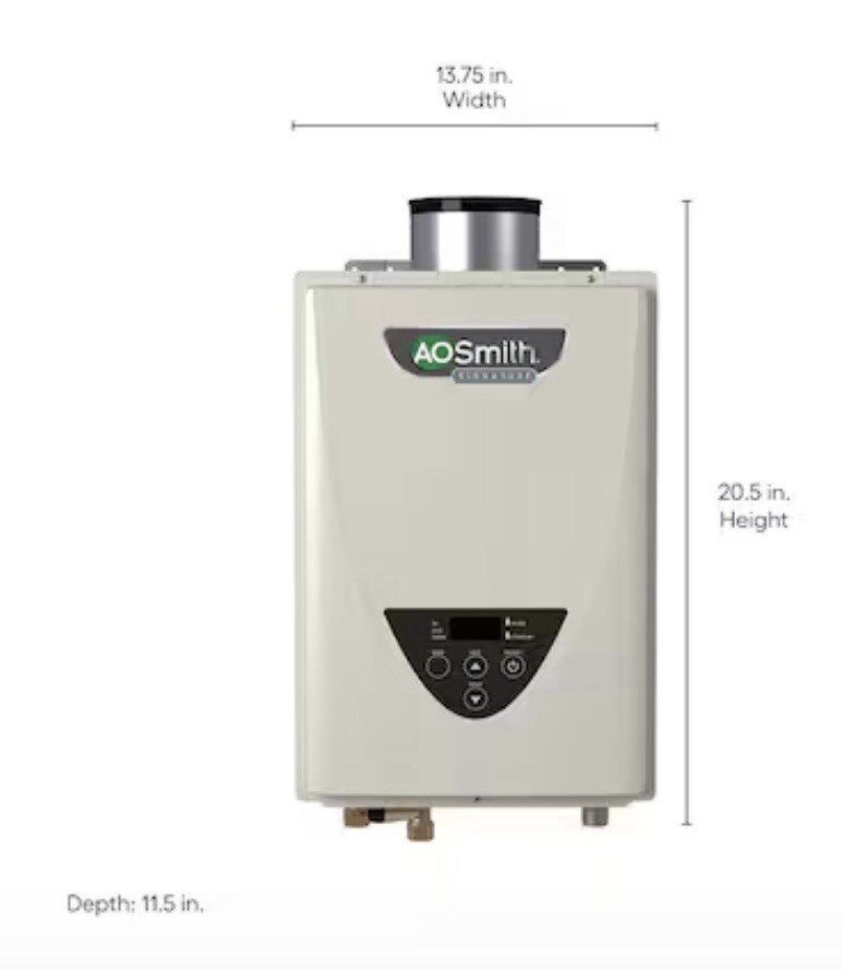 A.O. Smith Tankless Water Heater - INDOOR ATI-310C - 190,000 BTU - Ultra-Low NOx