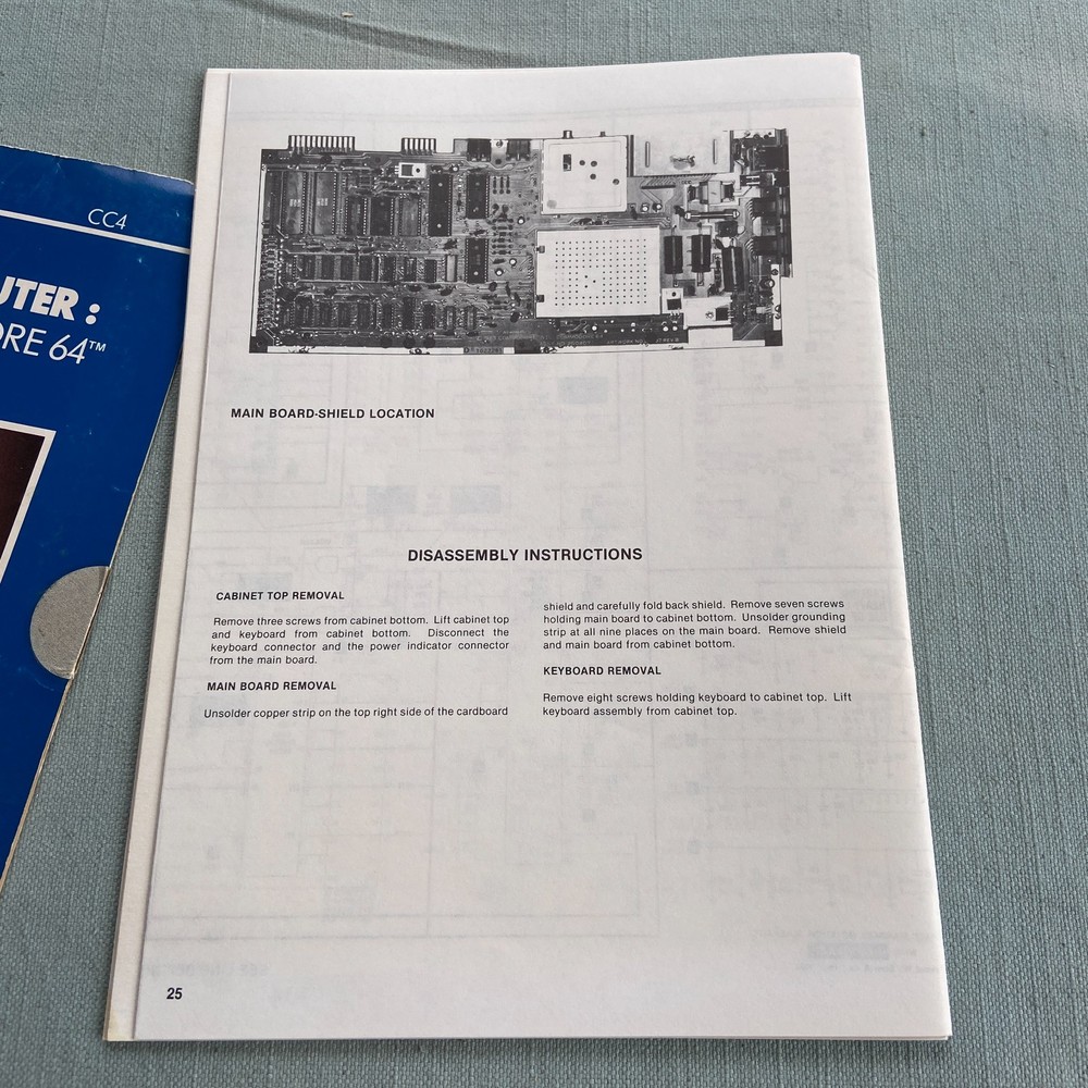 Vintage Sams Computer Facts Commodore 64 CC4 Technical Specs Service Data Manual