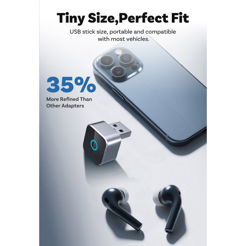 Wireless for CarPlay Adapter Dongle for Android Auto Bluetooth 4.2 USB Connector