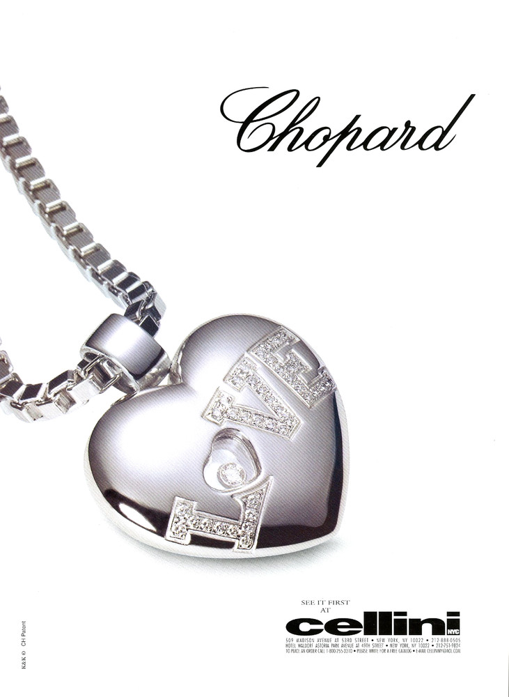 CHOPARD magazine AD #10 OOP 2000 DIAMOND LOVE