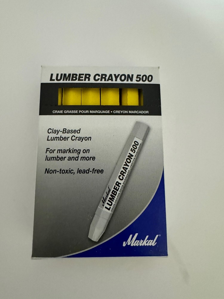 Markal #500 Yellow Lumber Crayon 12