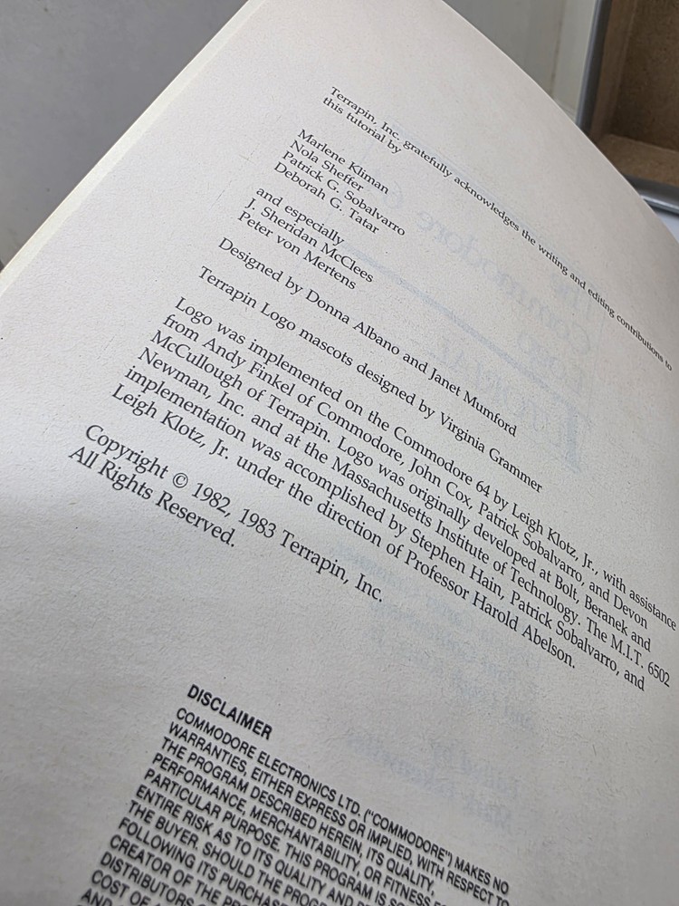 Vintage LOGO Programing Language Commodore 64 Floppy Rare Cib