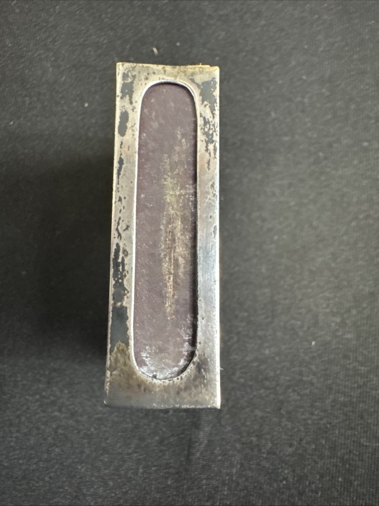 Vintage Sterling Silver Match Safe Monogram HCB w/ Matches