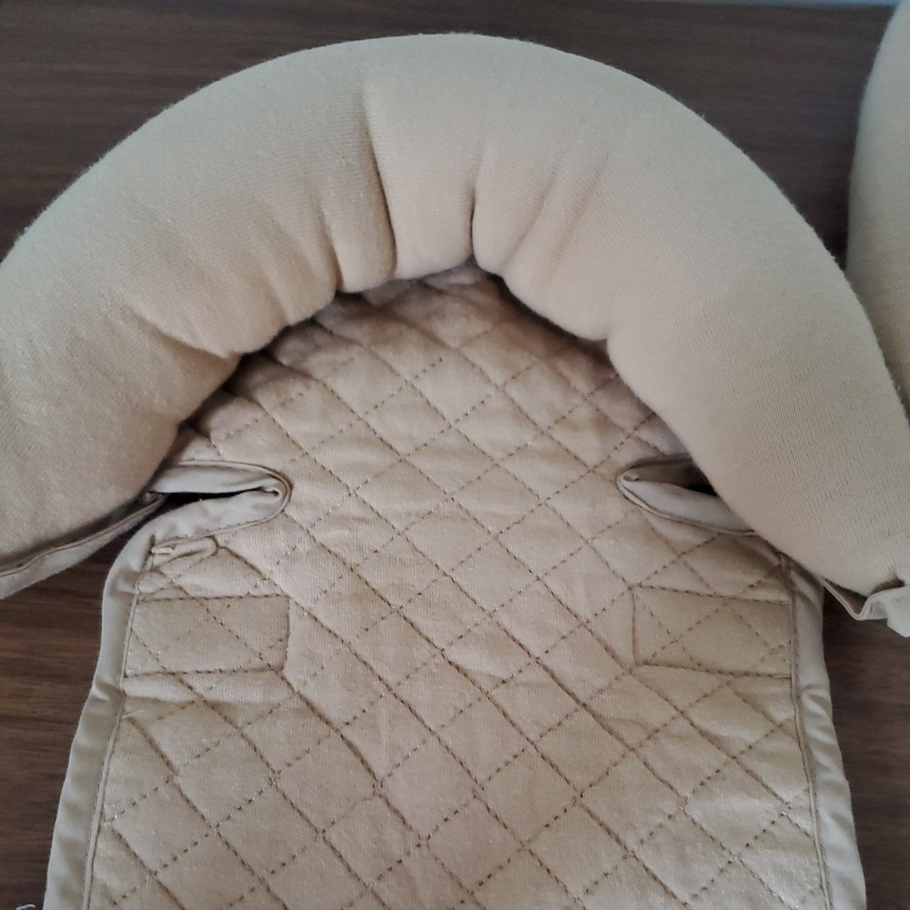 Double Headrest Support For Baby - beige
