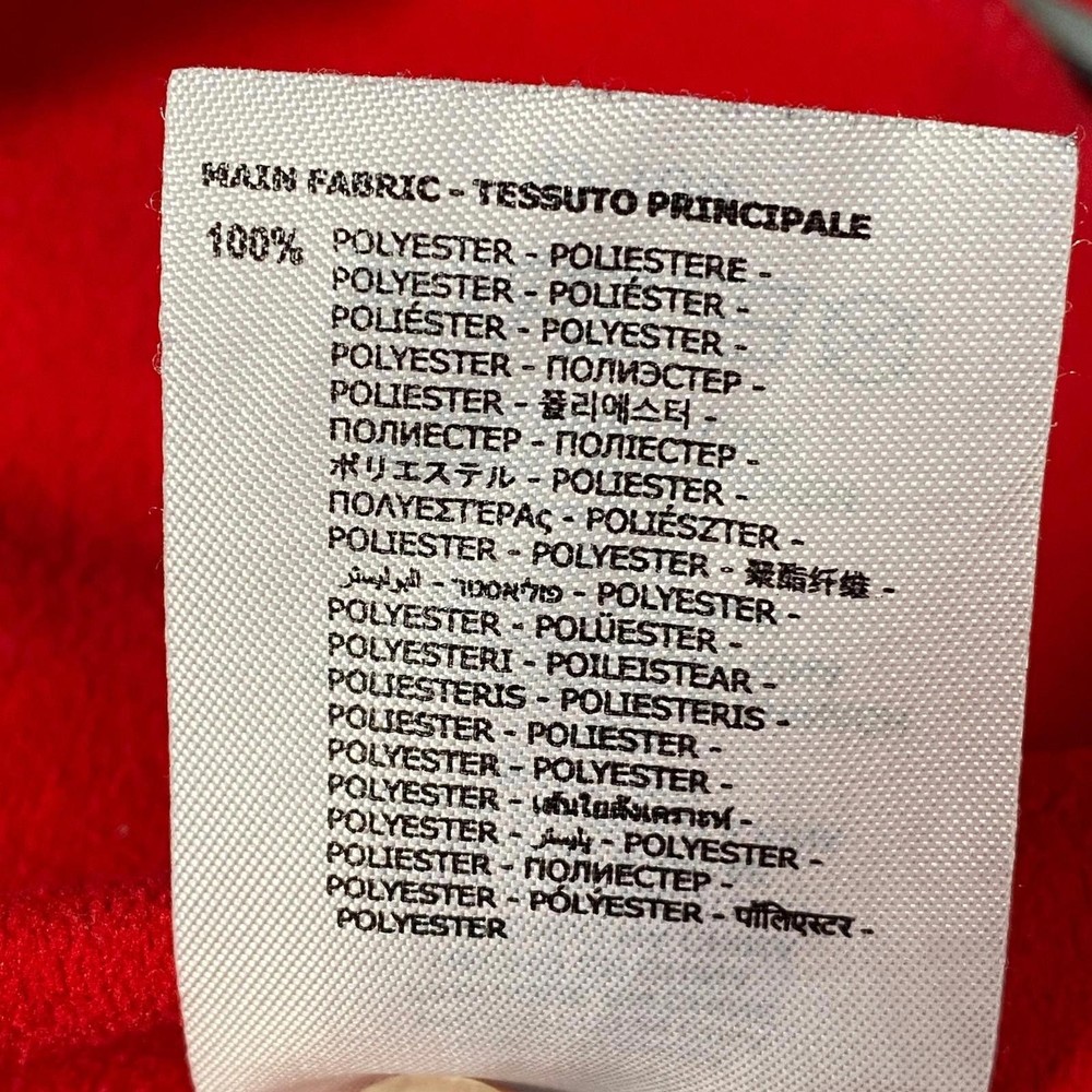 MACRON Jacket Men's Medium Red DWFA Academy Zip Polyester