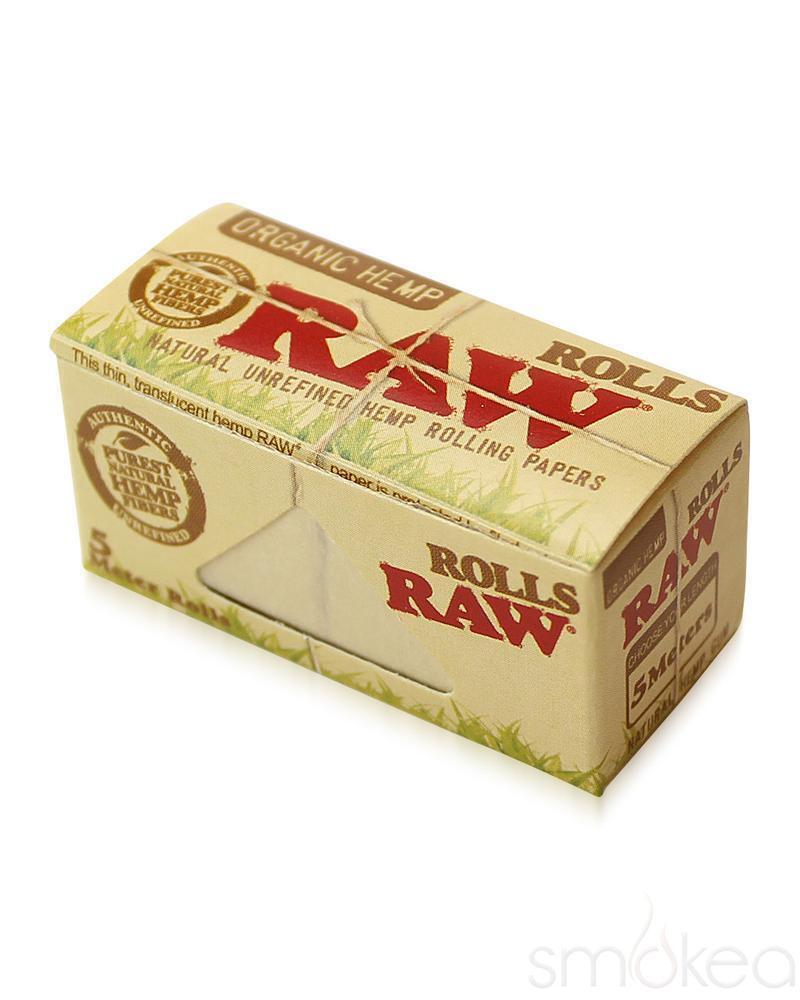 6x Box Raw Cigarette Rolling paper Organic Hemp Rolls 5 meter each