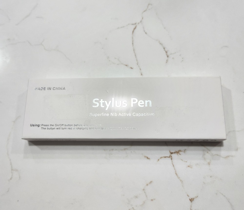 Active Capacitive Stylus Pen White USB Powered Universal Touchscreen