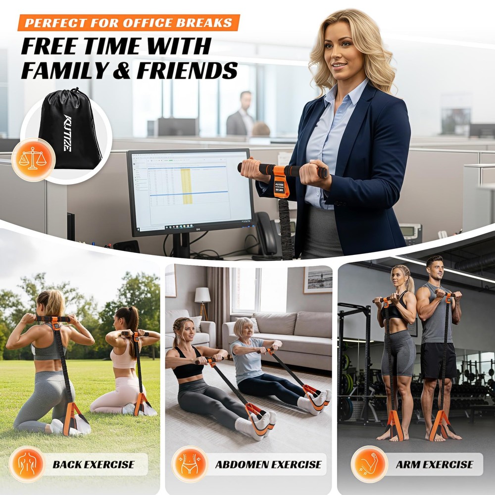 Multifunction Pedal Resistance Band with Handle, Upgraded Exercise Equipment