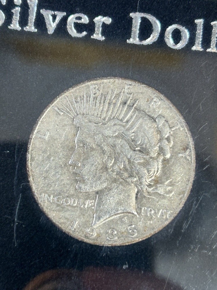 1935 S Peace Dollar In Case