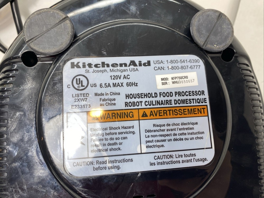 KitchenAid Food Processor 12 Cup KFP750CRO Chrome Replacement *Motor Base Only