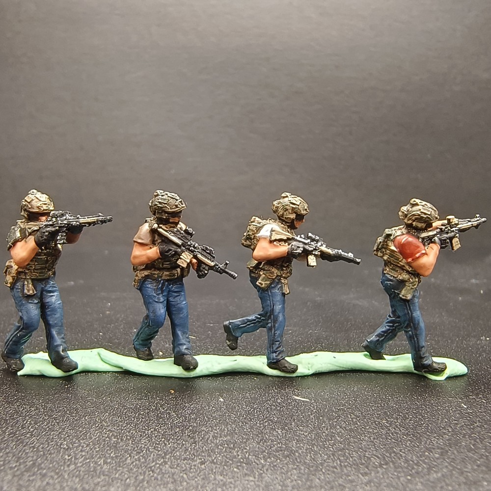 1/72 Modern Soldier Special Forces Commando 4 Soldiers Painted Model