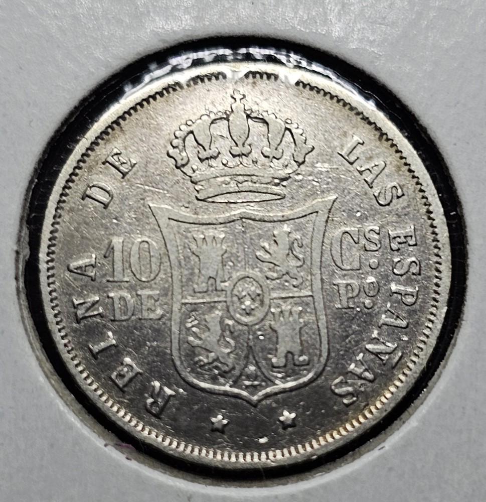 1868 10 Centavos España