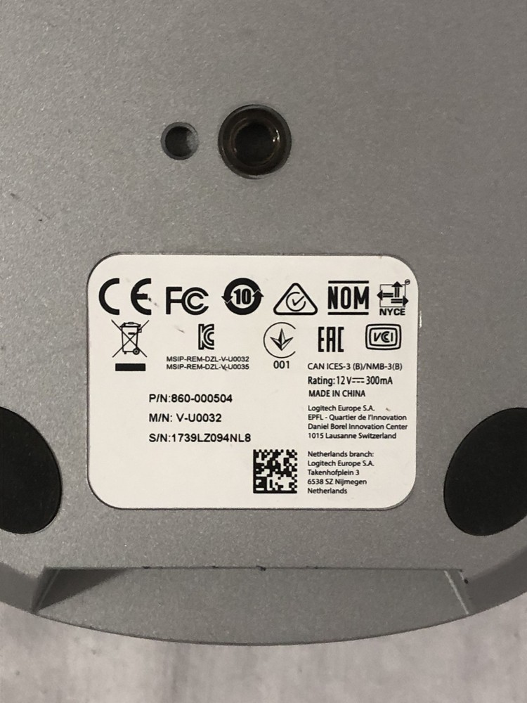 Logitech V-U0036 Group Video Conference System Camera Speakerphone Remote & Hub