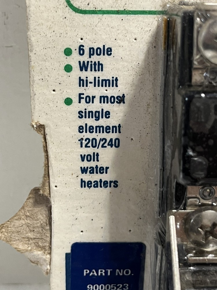 - Water Heater Thermostat 6 Pole With Hi- Limit