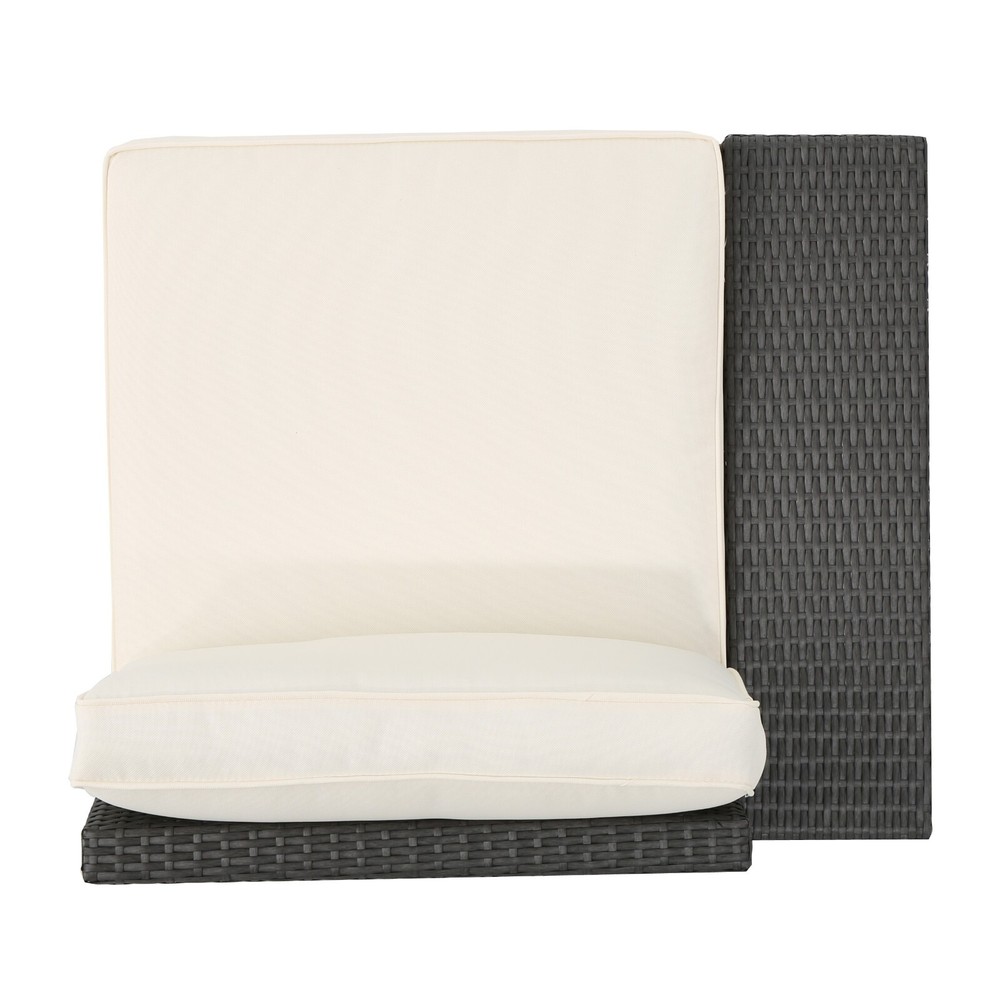 Reddington 6pc Outdoor Grey Wicker Sectional Set