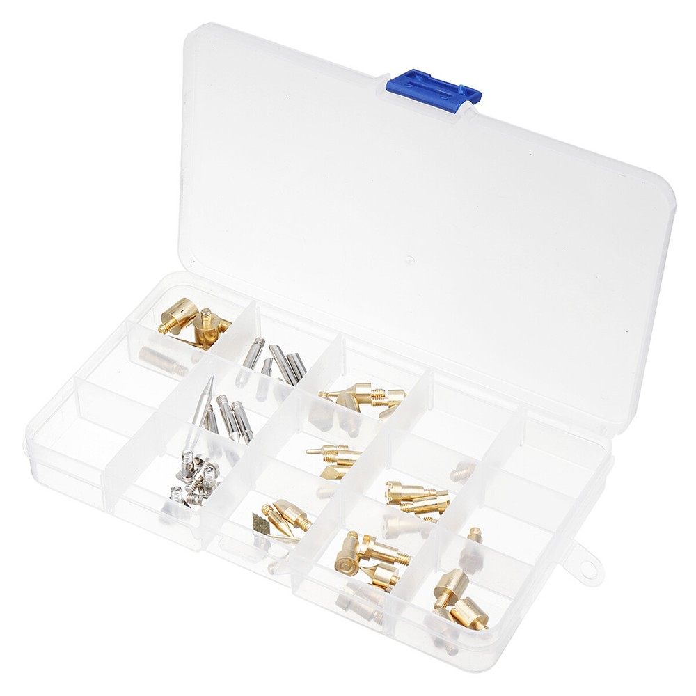 61Pcs Wood Burning Tips Set Stencil Soldering Iron Craft Tools Pyrography Kit