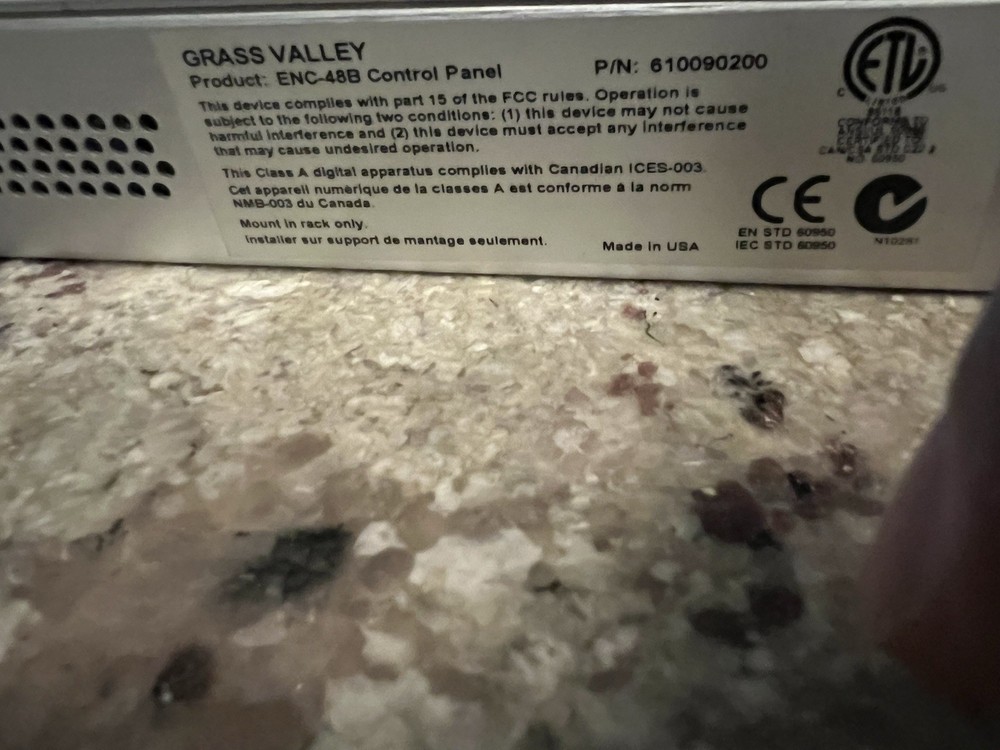 grass valley Control Panel Encore 48B