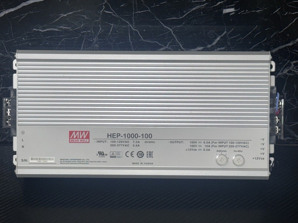 MEAN WELL HEP-1000-100 MW POWER SUPPLY