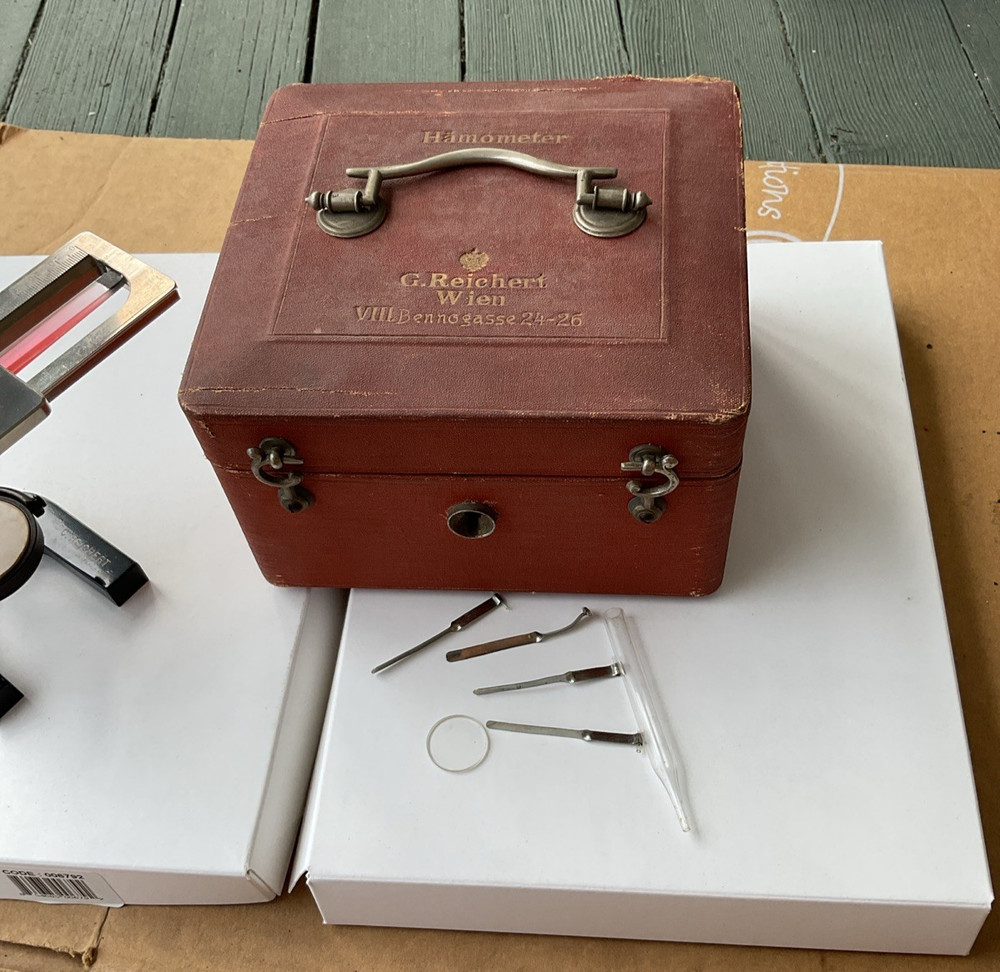 Antique 19th Century C. Reichart Hamometer Relative Microscope