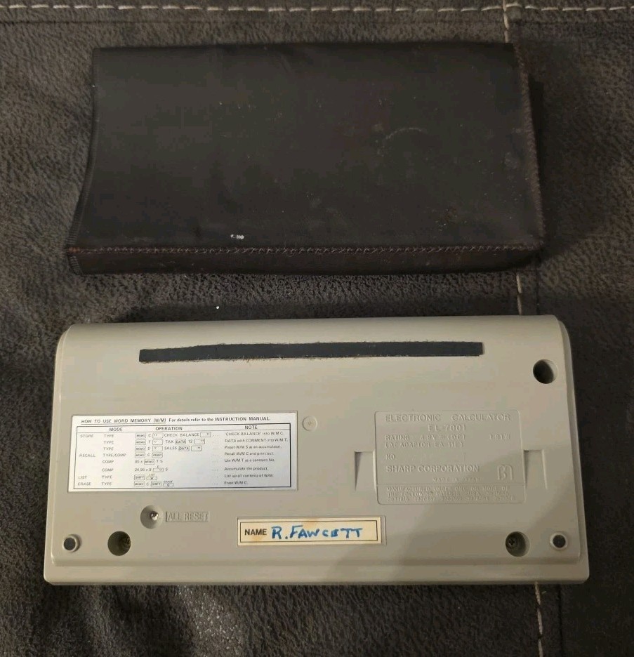 Sharp EL-7001 Memowriter Untested