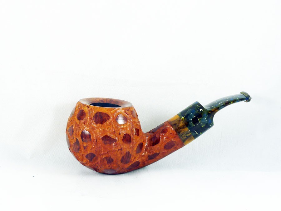 briar pipe Volkan chubby nosewarmer rustic pfeife handmade reverse calabash