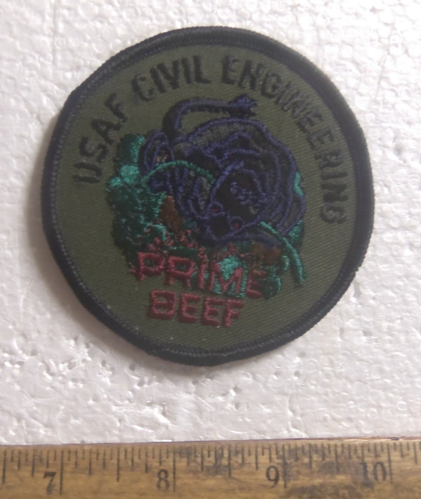 US Air Force – Civil Engineering – Prime Beef Embroidered Patch